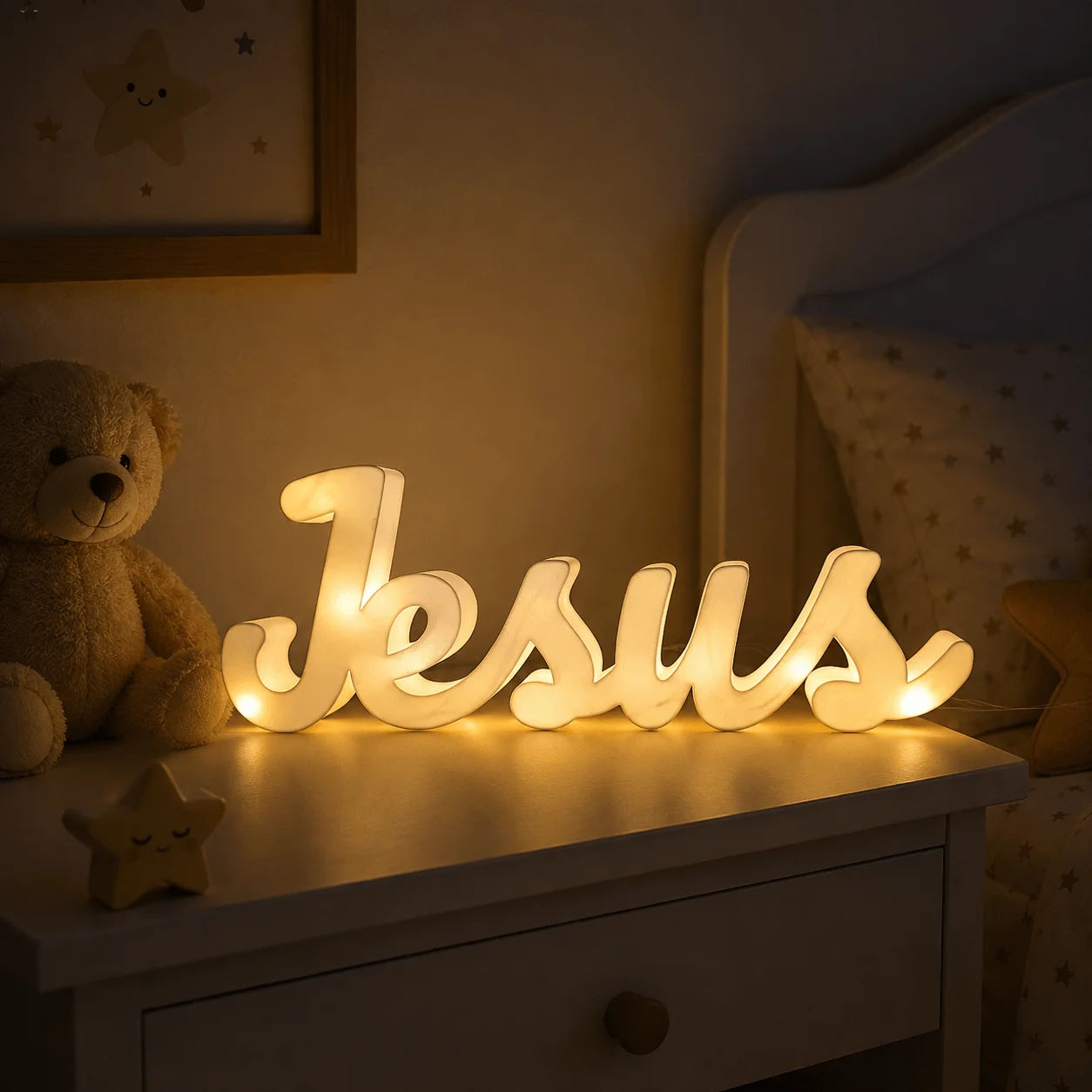 Letreiro Iluminado Jesus