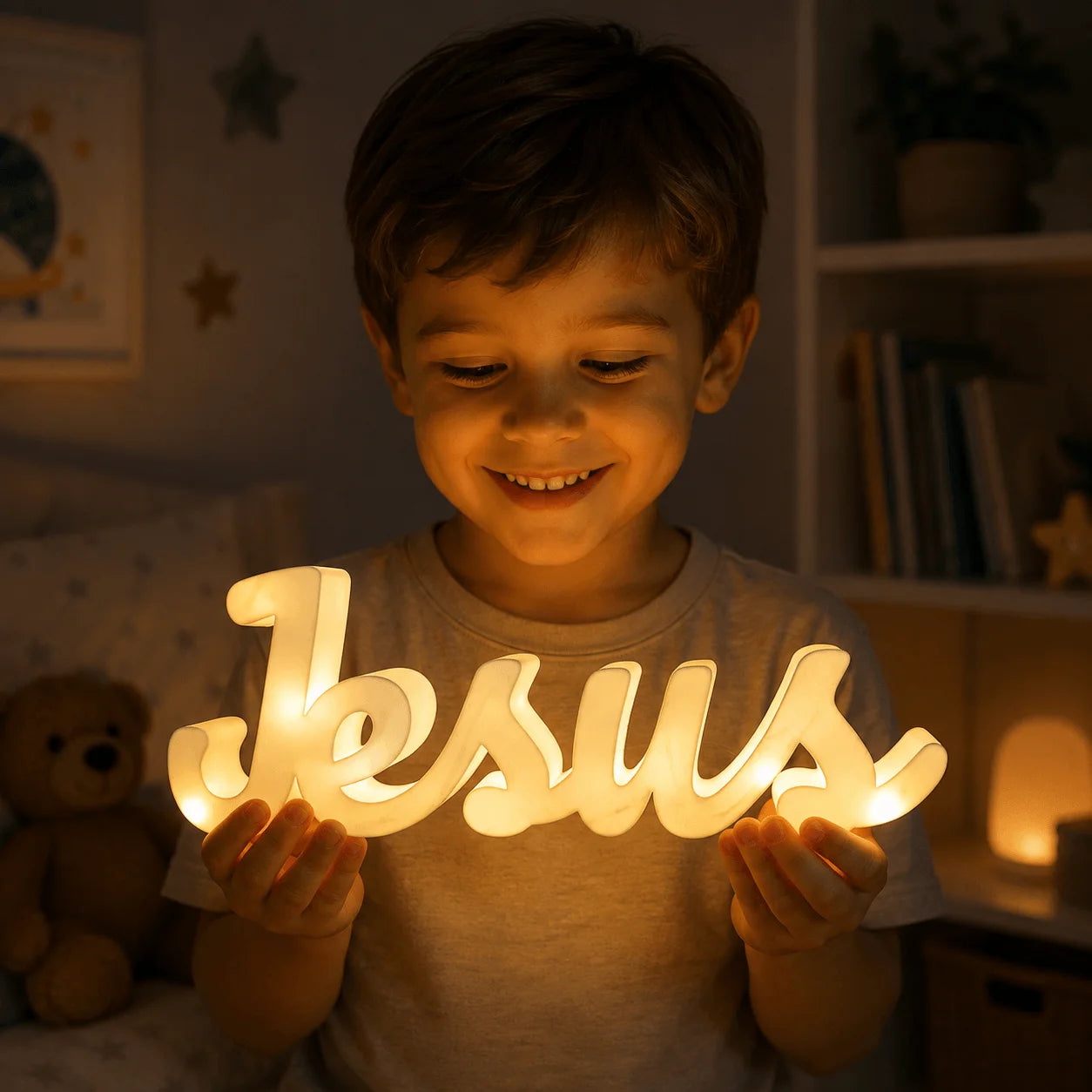 Letreiro Iluminado Jesus