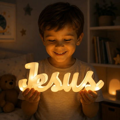 Letreiro Iluminado Jesus