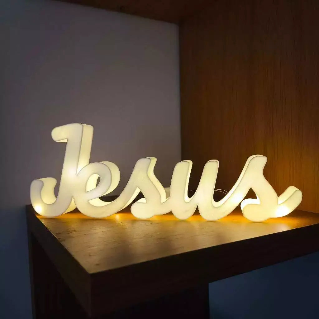 Letreiro Iluminado Jesus